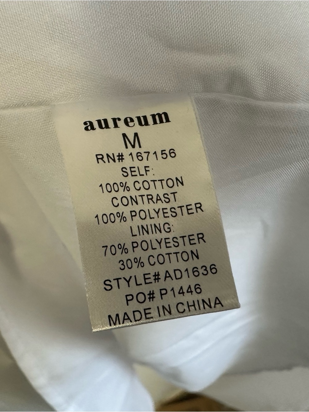 AUREUM Womens Smocked Puff Sleeve Mini Dress Sz Medium White Lined V Neck - Picture 8 of 10